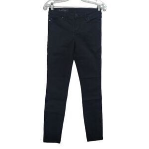 Armani Exchange Black Mid Rise Super Skinny Jeans 28